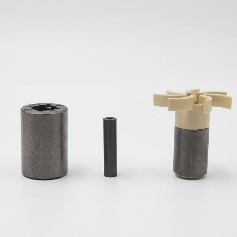 High temperature magnetic sample